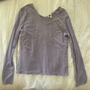 Long sleeve, light purple, blouse size (women's XS)